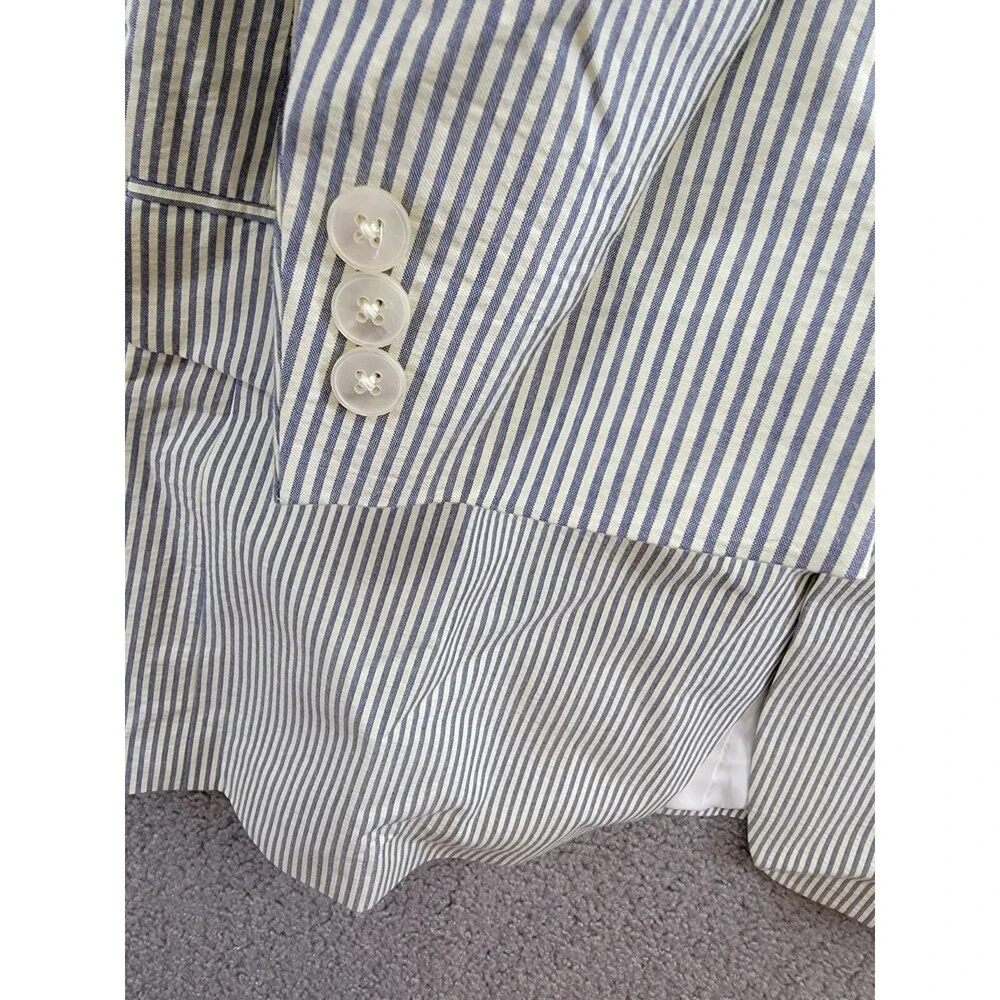 Lauren Ralph Lauren UltraFlex Classic-Fit Seersucker Sport Coat Boys 20R White - Picture 10 of 15